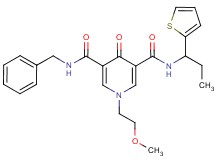N-benzyl-1-(2-methoxyethyl)-4-oxo-N'-[1-(2-thienyl)propyl]-1,4-dihydro-3,5-pyridinedicarboxamide