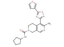 N-cyclopentyl-5-[5-(3-furyl)-1,2,4-oxadiazol-3-yl]-6-methyl-3,4-dihydro-2,7-naphthyridine-2(1H)-carboxamide