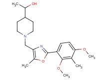 1-(1-{[2-(2,4-dimethoxy-3-methylphenyl)-5-methyl-1,3-oxazol-4-yl]methyl}piperidin-4-yl)ethanol