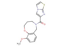 5-(imidazo[2,1-b][1,3]thiazol-6-ylcarbonyl)-10-methoxy-3,4,5,6-tetrahydro-2H-1,5-benzoxazocine
