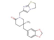 5-(1,3-benzodioxol-5-ylmethyl)-1-(2,3-dihydroimidazo[2,1-b][1,3]thiazol-6-ylmethyl)-5-methylpiperidin-2-one