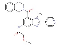 N-[7-(3,4-dihydro-2(1H)-isoquinolinylcarbonyl)-1-methyl-2-(4-pyridinyl)-1H-benzimidazol-5-yl]-2-methoxyacetamide