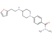 4-(4-{[2-(2-furyl)ethyl]amino}-1-piperidinyl)-N,N-dimethylbenzamide