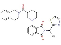 4-[3-(3,4-dihydro-2(1H)-isoquinolinylcarbonyl)-1-piperidinyl]-2-[1-(1,3-thiazol-2-yl)ethyl]-1H-isoindole-1,3(2H)-dione