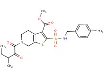 methyl 2-{[(4-methylbenzyl)amino]sulfonyl}-6-(3-methyl-2-oxopentanoyl)-4,5,6,7-tetrahydrothieno[2,3-c]pyridine-3-carboxylate