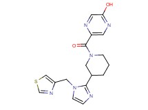 5-({3-[1-(1,3-thiazol-4-ylmethyl)-1H-imidazol-2-yl]-1-piperidinyl}carbonyl)-2-pyrazinol