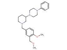 1-{1-[4-methoxy-3-(methoxymethyl)benzyl]-3-piperidinyl}-4-phenylpiperazine