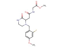 methyl N-{[1-(2-fluoro-4-methoxybenzyl)-3-oxo-2-piperazinyl]acetyl}glycinate