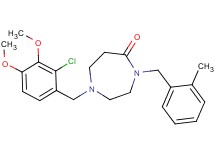 1-(2-chloro-3,4-dimethoxybenzyl)-4-(2-methylbenzyl)-1,4-diazepan-5-one