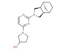 1-{2-[(1R*,2R*,6S*,7S*)-4-azatricyclo[5.2.1.0~2,6~]dec-4-yl]-4-pyrimidinyl}-3-pyrrolidinol