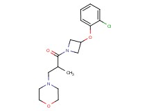 4-{3-[3-(2-chlorophenoxy)-1-azetidinyl]-2-methyl-3-oxopropyl}morpholine