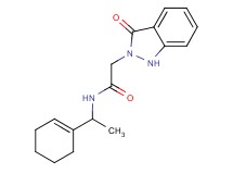 N-(1-cyclohex-1-en-1-ylethyl)-2-(3-oxo-1,3-dihydro-2H-indazol-2-yl)acetamide