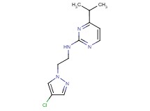 N-[2-(4-chloro-1H-pyrazol-1-yl)ethyl]-4-isopropylpyrimidin-2-amine