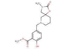 methyl 2-hydroxy-5-[(3-methyl-2-oxo-1-oxa-3,7-diazaspiro[4.5]dec-7-yl)methyl]benzoate