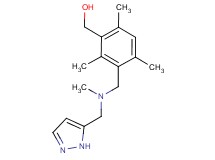 (2,4,6-trimethyl-3-{[methyl(1H-pyrazol-5-ylmethyl)amino]methyl}phenyl)methanol