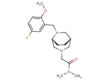 2-[(1S*,5R*)-6-(5-fluoro-2-methoxybenzyl)-3,6-diazabicyclo[3.2.2]non-3-yl]-N,N-dimethylacetamide