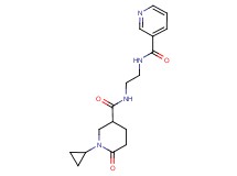N-(2-{[(1-cyclopropyl-6-oxo-3-piperidinyl)carbonyl]amino}ethyl)nicotinamide