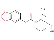[3-allyl-1-(1,3-benzodioxol-5-ylacetyl)-3-piperidinyl]methanol