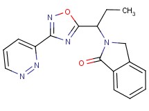 2-{1-[3-(3-pyridazinyl)-1,2,4-oxadiazol-5-yl]propyl}-1-isoindolinone