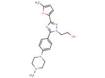 2-{3-(5-methyl-2-furyl)-5-[4-(4-methylpiperazin-1-yl)phenyl]-1H-1,2,4-triazol-1-yl}ethanol