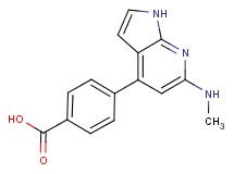 4-[6-(methylamino)-1H-pyrrolo[2,3-b]pyridin-4-yl]benzoic acid