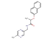 N-[(5-methyl-2-pyrazinyl)methyl]-2-(2-naphthyloxy)propanamide