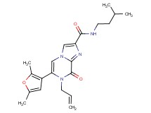 7-allyl-6-(2,5-dimethyl-3-furyl)-N-(3-methylbutyl)-8-oxo-7,8-dihydroimidazo[1,2-a]pyrazine-2-carboxamide
