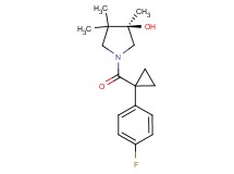 (3R)-1-{[1-(4-fluorophenyl)cyclopropyl]carbonyl}-3,4,4-trimethyl-3-pyrrolidinol