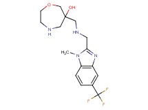 6-[({[1-methyl-5-(trifluoromethyl)-1H-benzimidazol-2-yl]methyl}amino)methyl]-1,4-oxazepan-6-ol dihydrochloride