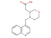 [4-(quinolin-4-ylmethyl)morpholin-3-yl]acetic acid