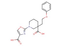 1-(4-carboxy-1,3-oxazol-2-yl)-3-(2-phenoxyethyl)piperidine-3-carboxylic acid