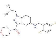 N-(2,5-difluorobenzyl)-1-isobutyl-3-(4-morpholinylcarbonyl)-4,5,6,7-tetrahydro-1H-indazol-5-amine