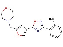 4-({4-[3-(2-methylphenyl)-1,2,4-oxadiazol-5-yl]-2-furyl}methyl)morpholine