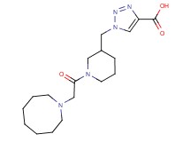 1-{[1-(azocan-1-ylacetyl)piperidin-3-yl]methyl}-1H-1,2,3-triazole-4-carboxylic acid