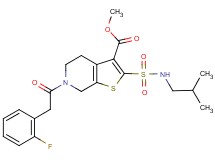 methyl 6-[(2-fluorophenyl)acetyl]-2-[(isobutylamino)sulfonyl]-4,5,6,7-tetrahydrothieno[2,3-c]pyridine-3-carboxylate