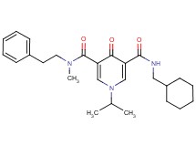 N'-(cyclohexylmethyl)-1-isopropyl-N-methyl-4-oxo-N-(2-phenylethyl)-1,4-dihydro-3,5-pyridinedicarboxamide