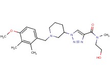 N-(2-hydroxyethyl)-1-[1-(4-methoxy-2,3-dimethylbenzyl)-3-piperidinyl]-N-methyl-1H-1,2,3-triazole-4-carboxamide