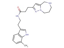 N-[2-(7-methyl-1H-indol-3-yl)ethyl]-3-(5,6,7,8-tetrahydro-4H-pyrazolo[1,5-a][1,4]diazepin-2-yl)propanamide hydrochloride