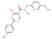 N-[(5-ethylpyridin-2-yl)methyl]-4-hydroxy-N-methyl-2-(4-methylphenyl)pyrimidine-5-carboxamide