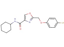 N-cyclohexyl-2-[(4-fluorophenoxy)methyl]-1,3-oxazole-4-carboxamide
