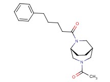 (1S*,5R*)-3-acetyl-6-(5-phenylpentanoyl)-3,6-diazabicyclo[3.2.2]nonane