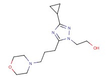 2-[3-cyclopropyl-5-(3-morpholin-4-ylpropyl)-1H-1,2,4-triazol-1-yl]ethanol