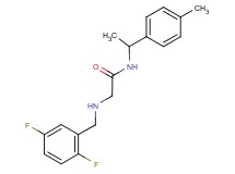 2-[(2,5-difluorobenzyl)amino]-N-[1-(4-methylphenyl)ethyl]acetamide