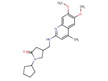 1-cyclopentyl-4-{[(6,7-dimethoxy-4-methylquinolin-2-yl)amino]methyl}pyrrolidin-2-one