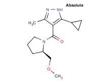5-cyclopropyl-4-{[(2R)-2-(methoxymethyl)pyrrolidin-1-yl]carbonyl}-3-methyl-1H-pyrazole
