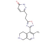6-{2-[3-(3-methyl-5,6,7,8-tetrahydro-2,7-naphthyridin-4-yl)-1,2,4-oxadiazol-5-yl]ethyl}-3(2H)-pyridazinone hydrochloride