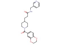 3-[1-(2,3-dihydro-1,4-benzodioxin-6-ylcarbonyl)-4-piperidinyl]-N-(3-pyridinylmethyl)propanamide