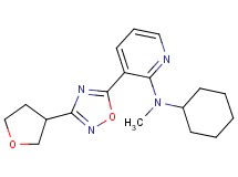 N-cyclohexyl-N-methyl-3-[3-(tetrahydrofuran-3-yl)-1,2,4-oxadiazol-5-yl]pyridin-2-amine