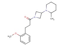 1-{1-[3-(2-methoxyphenyl)propanoyl]-3-azetidinyl}-2-methylpiperidine