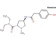 (4R)-N,N-diethyl-4-{[(4-hydroxyphenyl)acetyl]amino}-1-methyl-L-prolinamide